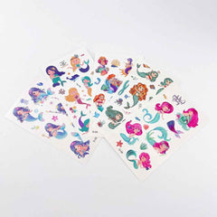 Mermaid Kids Temporary Tattoo Party Favor Sheets