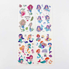 Mermaid Kids Temporary Tattoo Party Favor Sheets