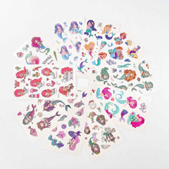 Mermaid Kids Temporary Tattoo Party Favor Sheets