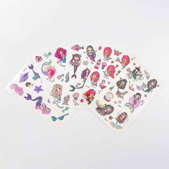 Mermaid Kids Temporary Tattoo Party Favor Sheets