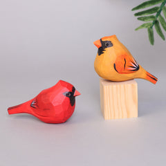 Hand-Carved Cardinal Bird DIY Painting Kit