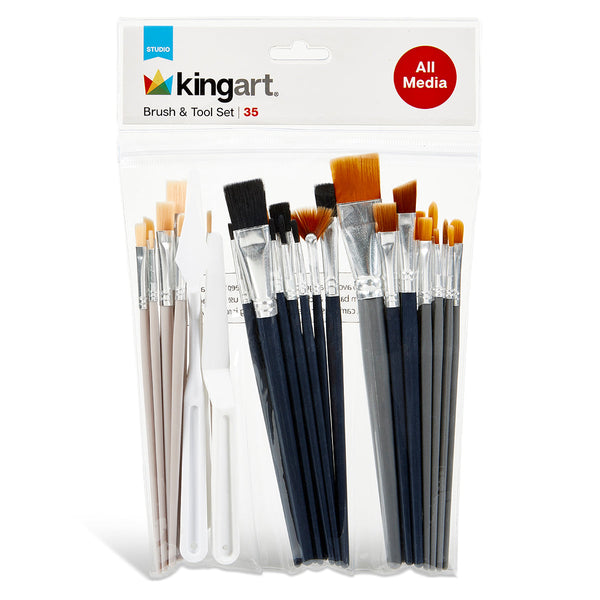 Studio 35-Piece Nylon Bristle Brush Set