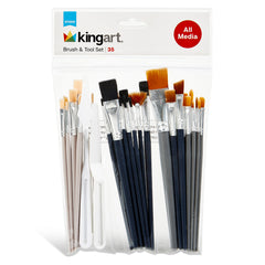 Studio 35-Piece Nylon Bristle Brush Set