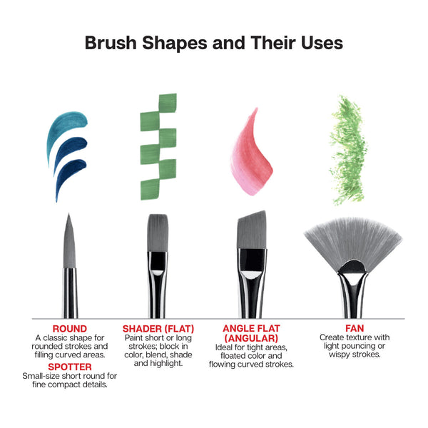 Studio 35-Piece Nylon Bristle Brush Set