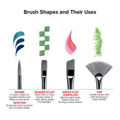 Studio 35-Piece Nylon Bristle Brush Set
