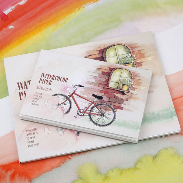 12-Sheet A5/A6 Watercolor Sketchbook Drawing Paper
