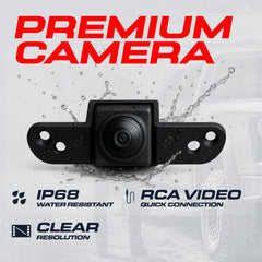 Ford F150, F250, F350, F450, F550 (2004-2016) Replacement Ford Emblem with Backup Camera