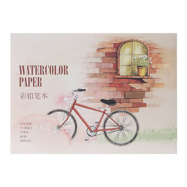 12-Sheet A5/A6 Watercolor Sketchbook Drawing Paper