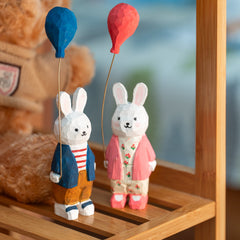 DIY Wooden Bunny Balloon Painting Craft Kit