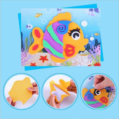 10-Design Cartoon 3D EVA Foam Sticker Puzzles