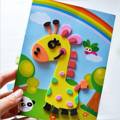 10-Design Cartoon 3D EVA Foam Sticker Puzzles