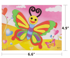 10-Design Cartoon 3D EVA Foam Sticker Puzzles