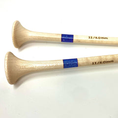 Purple Glitter Resin Maple Knitting Needle Set