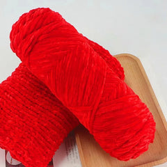 95g Chenille Soft Velvet Knitting Crochet Yarn
