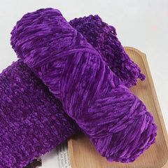 95g Chenille Soft Velvet Knitting Crochet Yarn