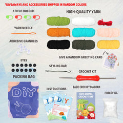Animal Series Crochet Starter Kit For Beginners