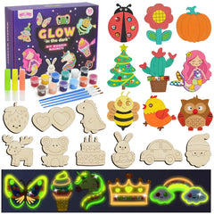 DIY Wooden Glow-In-Dark Magnet Craft Kit