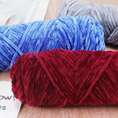 95g Chenille Soft Velvet Knitting Crochet Yarn