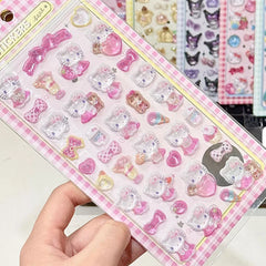 3D Sanrio Character Jelly Crystal Decorative Stickers