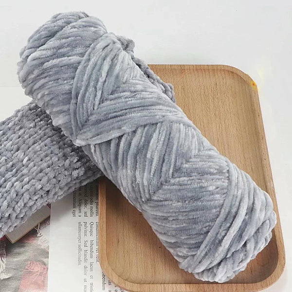 95g Chenille Soft Velvet Knitting Crochet Yarn