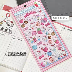 3D Sanrio Character Jelly Crystal Decorative Stickers
