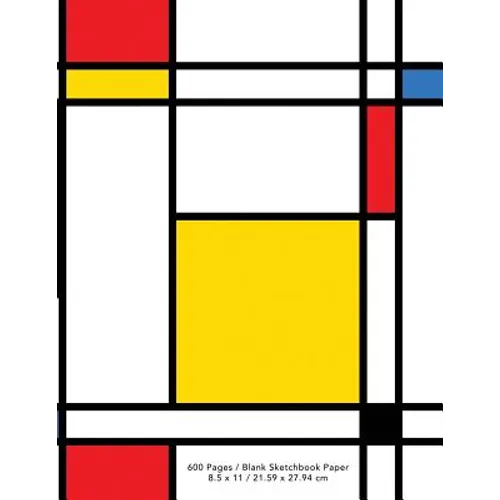 World’s Largest Neoplasticism Abstract Art Sketchbook