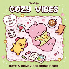 Cozy Vibes Coloring Book For Adults Kids