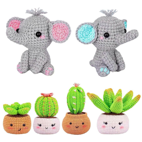 Beginner Crochet DIY Knitting Supplies Starter Kit