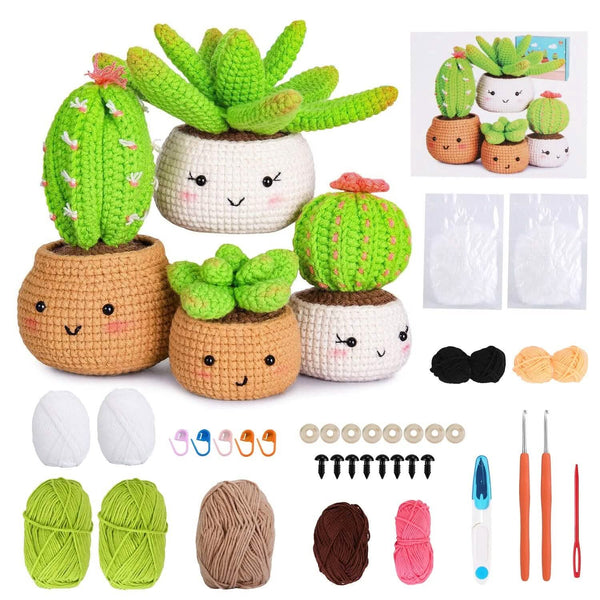 Beginner Crochet DIY Knitting Supplies Starter Kit