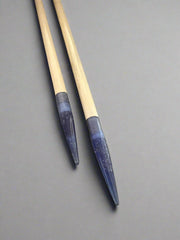 Purple Glitter Resin Maple Knitting Needle Set