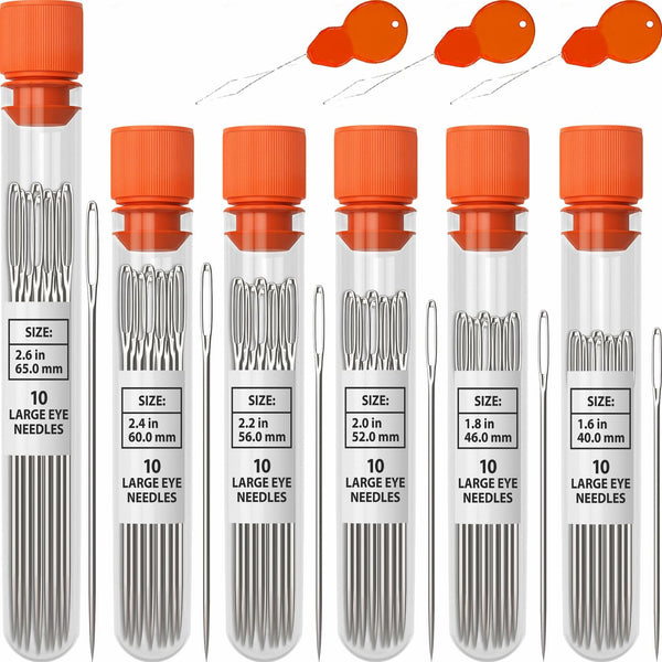 Large-Eye Sharp Sewing Needles Set