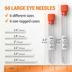 Large-Eye Sharp Sewing Needles Set