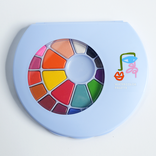 24-Color Watercolor Palette Party Favor Set